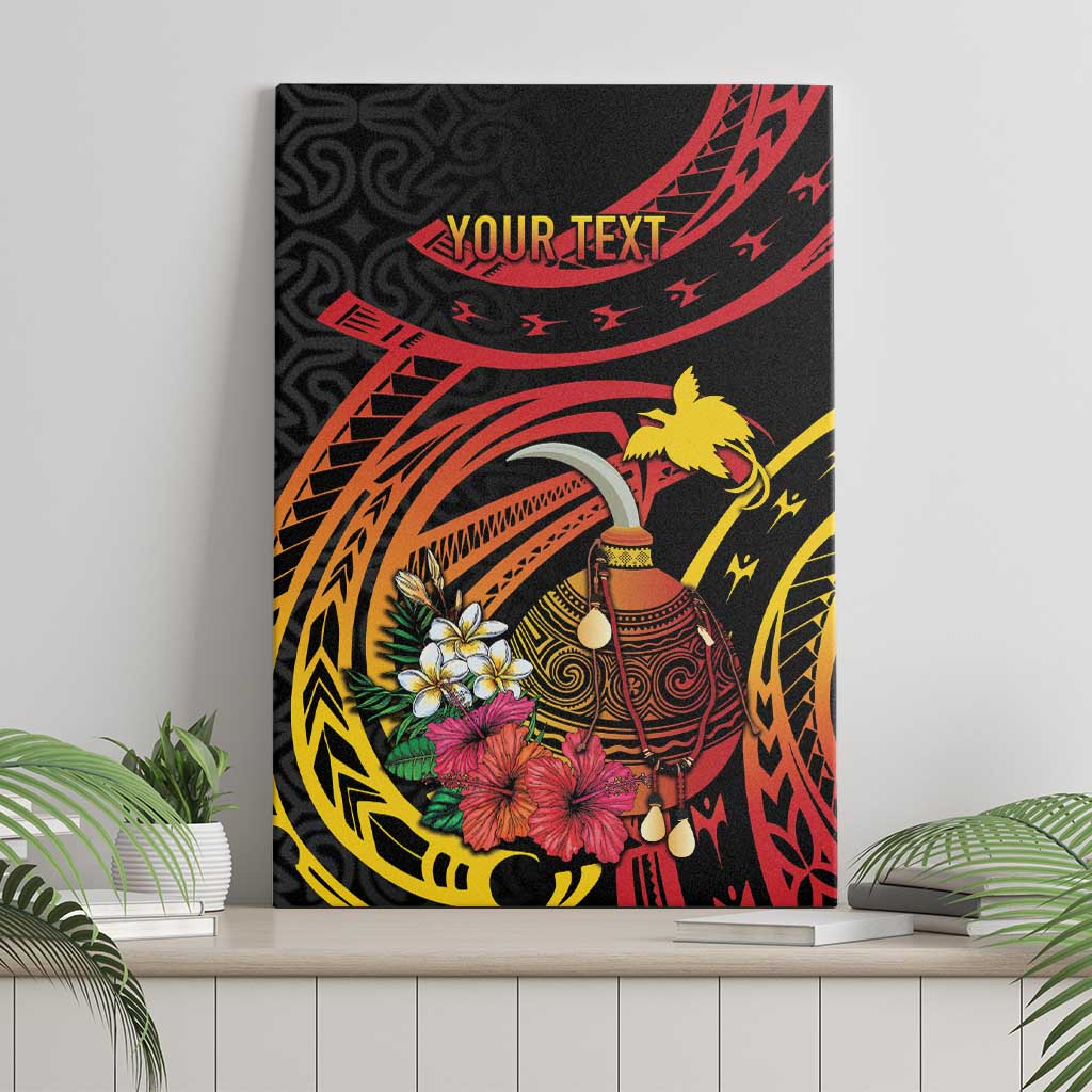 Personalized Milne Bay Canvas Wall Art PNG Lime Pot with Oro Tapa LT7 - Polynesian Pride