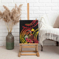 Personalized Milne Bay Canvas Wall Art PNG Lime Pot with Oro Tapa LT7 - Polynesian Pride