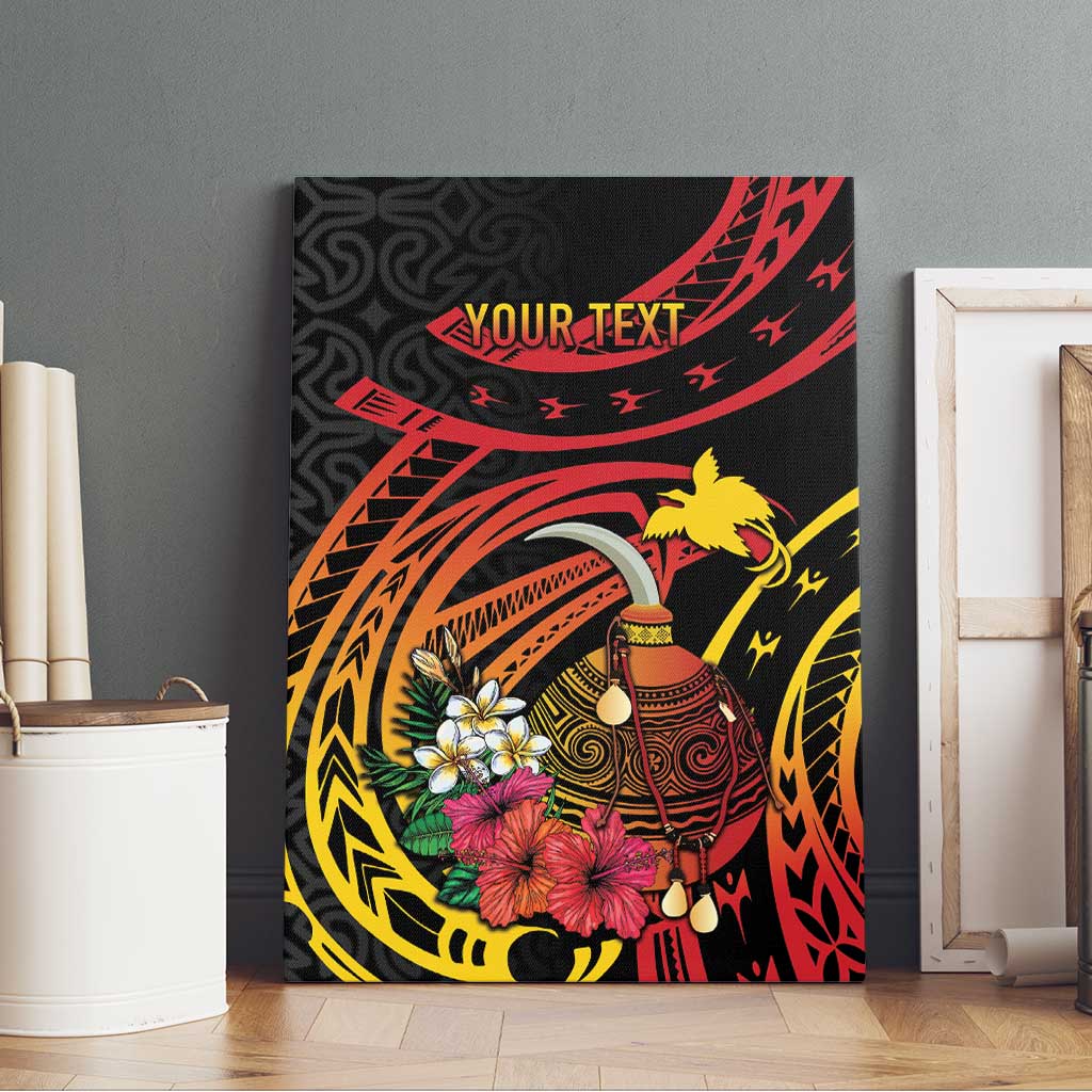Personalized Milne Bay Canvas Wall Art PNG Lime Pot with Oro Tapa LT7 - Polynesian Pride