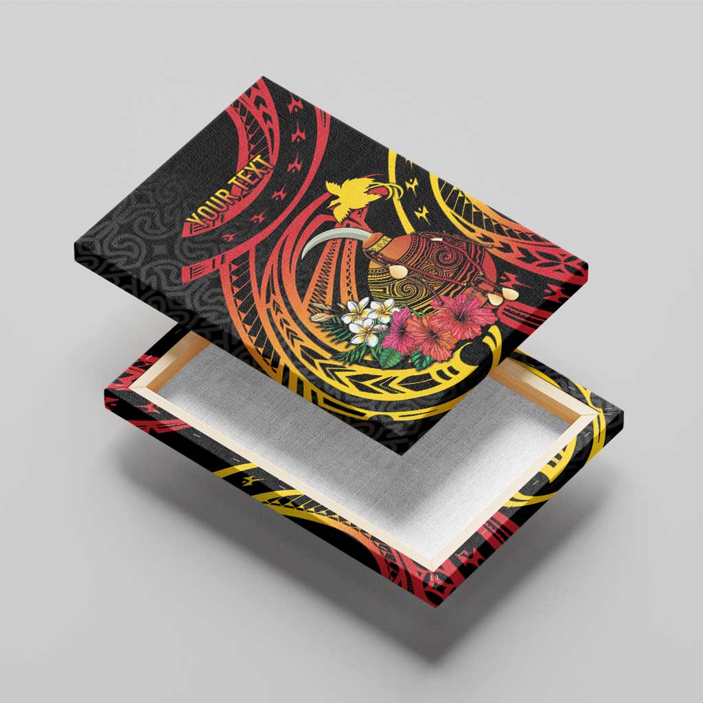 Personalized Milne Bay Canvas Wall Art PNG Lime Pot with Oro Tapa LT7 - Polynesian Pride