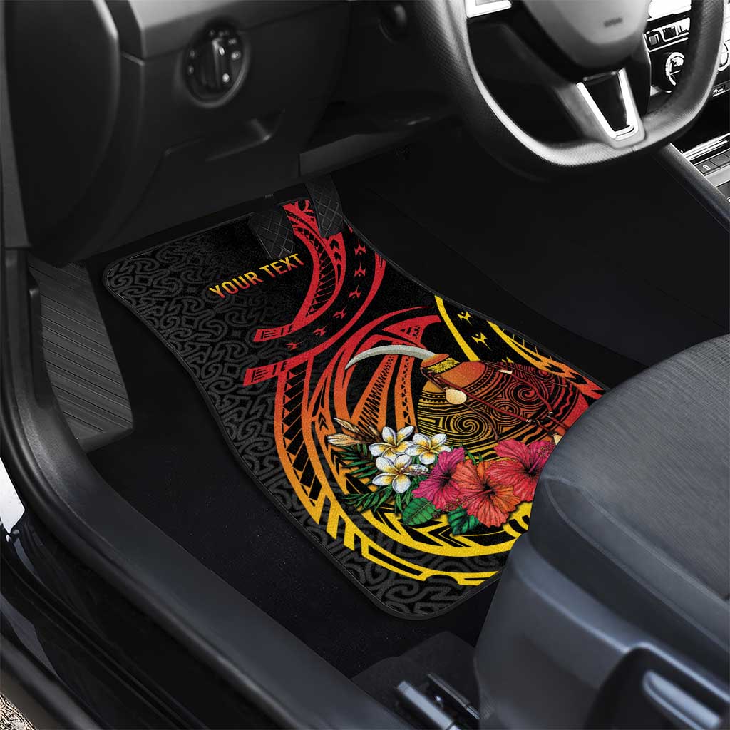 Personalized Milne Bay Car Mats PNG Lime Pot with Oro Tapa LT7 - Polynesian Pride