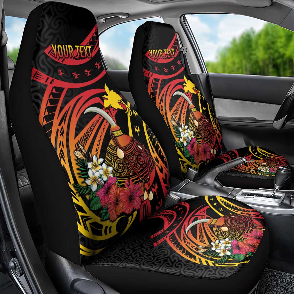 Personalized Milne Bay Car Seat Cover PNG Lime Pot with Oro Tapa