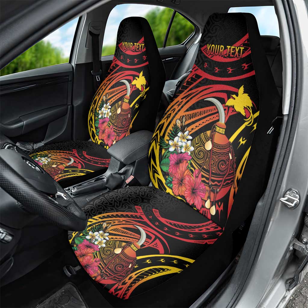 Personalized Milne Bay Car Seat Cover PNG Lime Pot with Oro Tapa