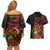 Personalized Milne Bay Couples Matching Off Shoulder Short Dress and Hawaiian Shirt PNG Lime Pot with Oro Tapa