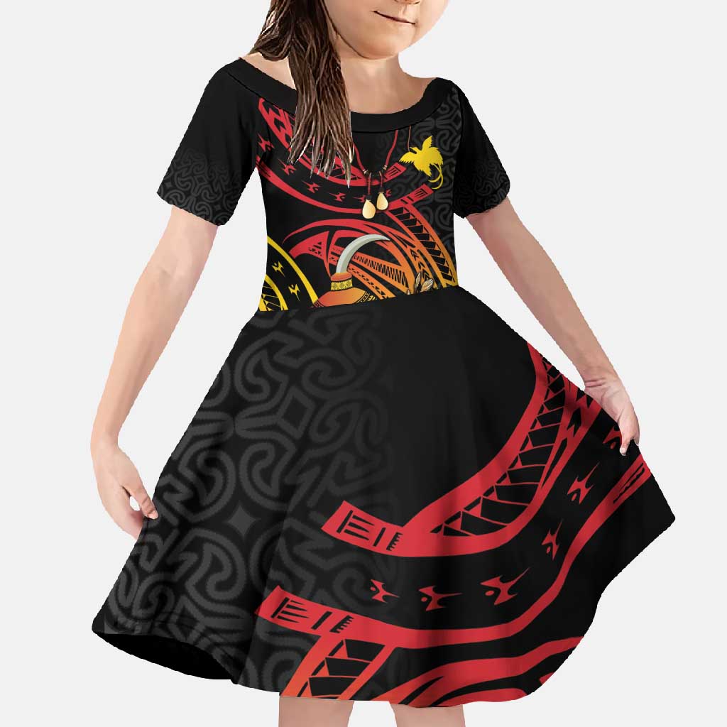 Personalized Milne Bay Family Matching Off Shoulder Maxi Dress and Hawaiian Shirt PNG Lime Pot with Oro Tapa