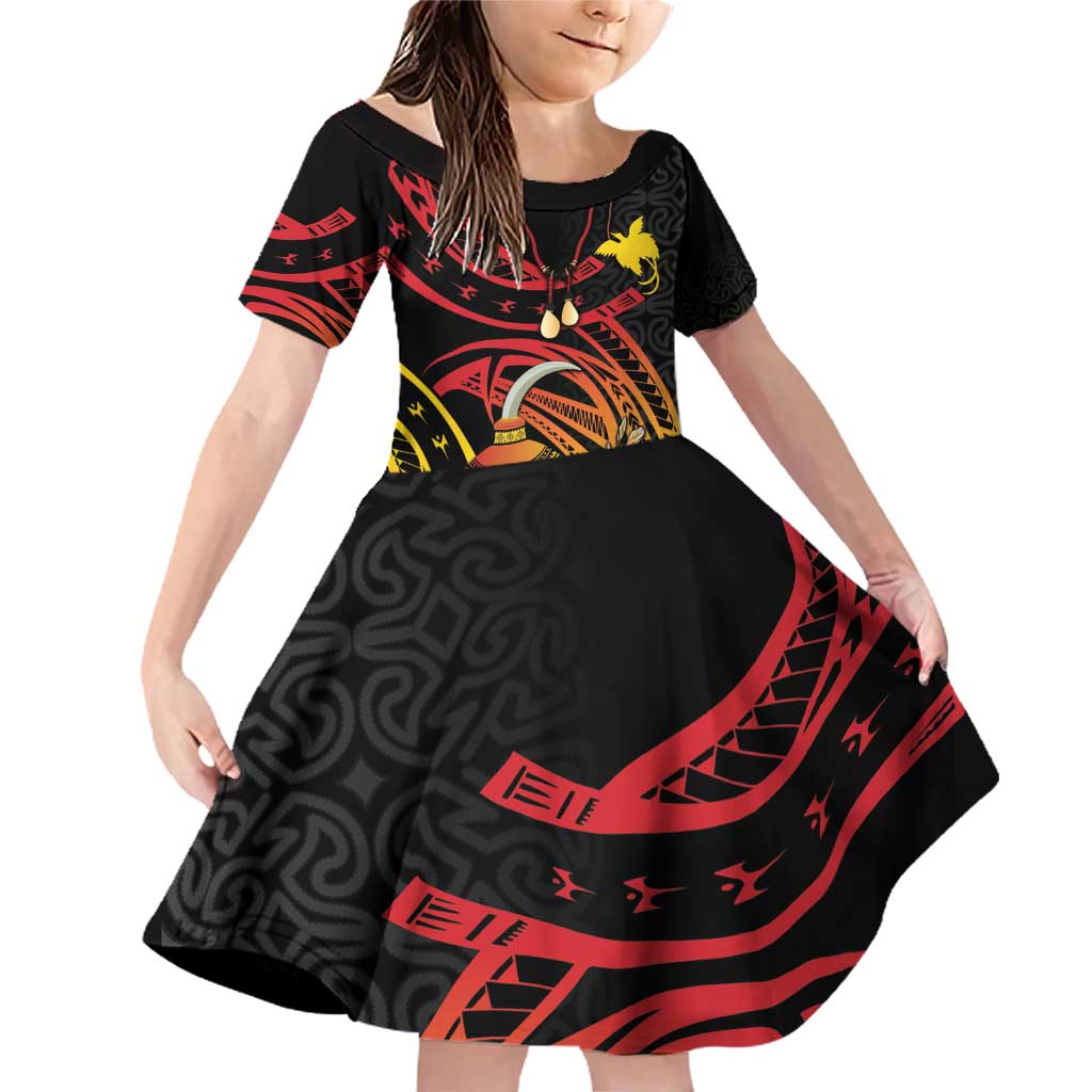 Personalized Milne Bay Family Matching Off Shoulder Short Dress and Hawaiian Shirt PNG Lime Pot with Oro Tapa