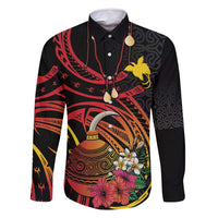 Personalized Milne Bay Family Matching Summer Maxi Dress and Hawaiian Shirt PNG Lime Pot with Oro Tapa