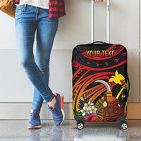 Personalized Milne Bay Luggage Cover PNG Lime Pot with Oro Tapa