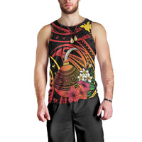 Personalized Milne Bay Men Tank Top PNG Lime Pot with Oro Tapa LT7 - Polynesian Pride
