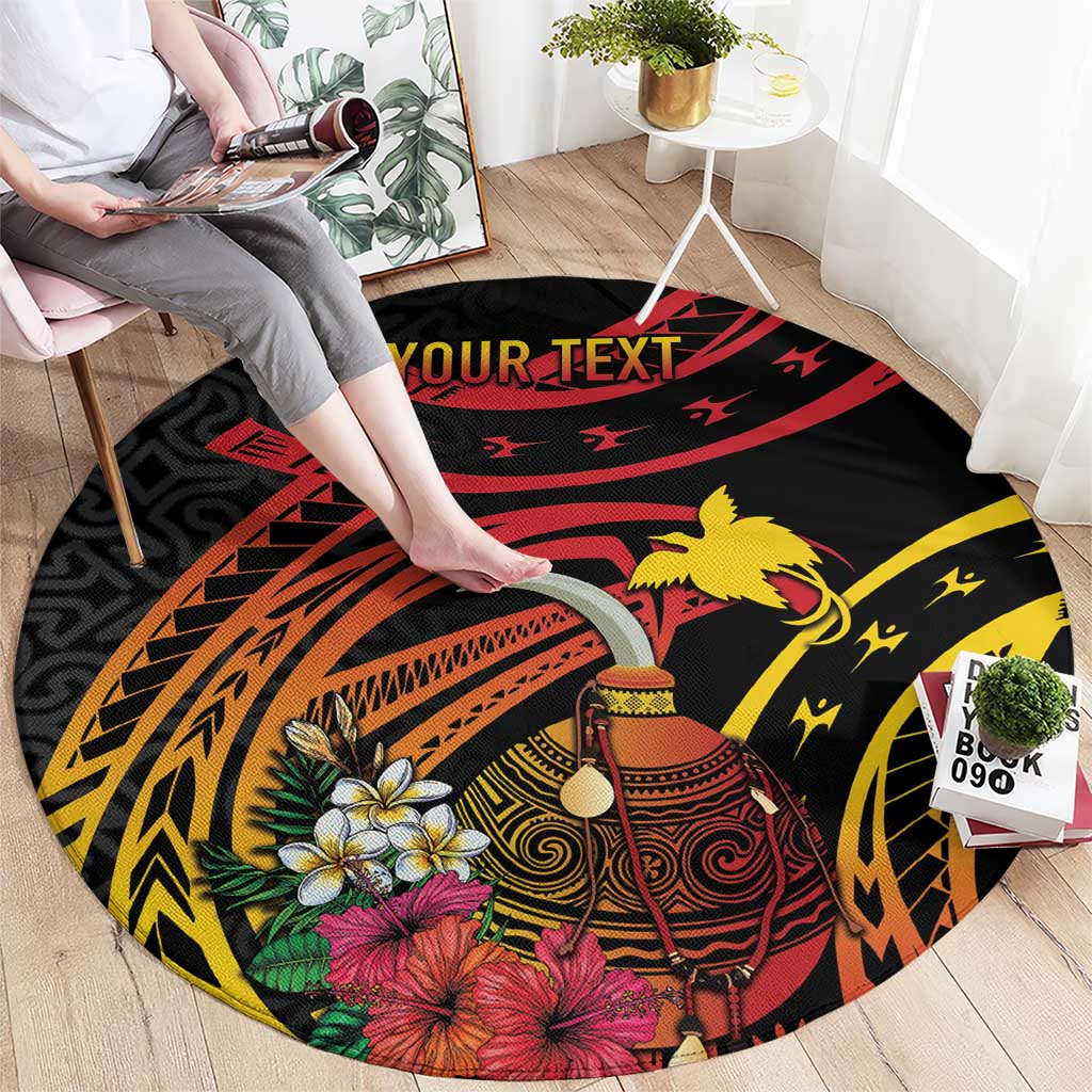 Personalized Milne Bay Round Carpet PNG Lime Pot with Oro Tapa
