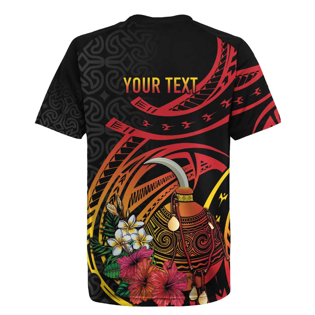 Personalized Milne Bay Rugby Jersey PNG Lime Pot with Oro Tapa