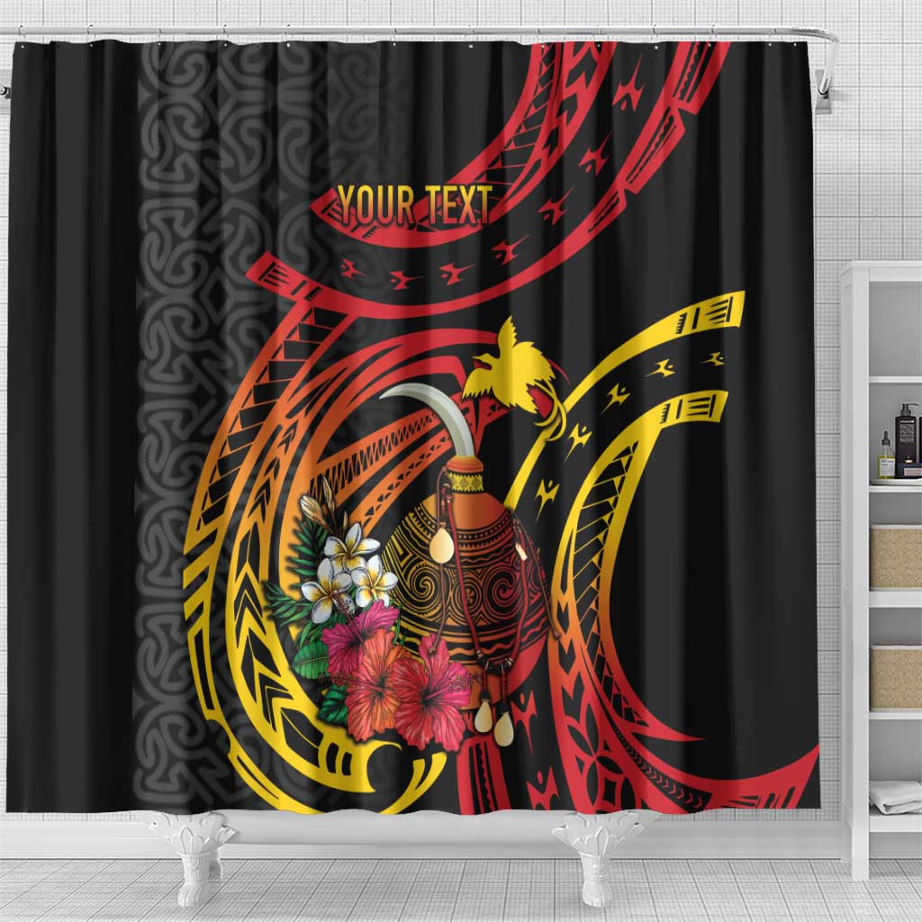 Personalized Milne Bay Shower Curtain PNG Lime Pot with Oro Tapa