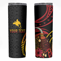Personalized Milne Bay Skinny Tumbler PNG Lime Pot with Oro Tapa