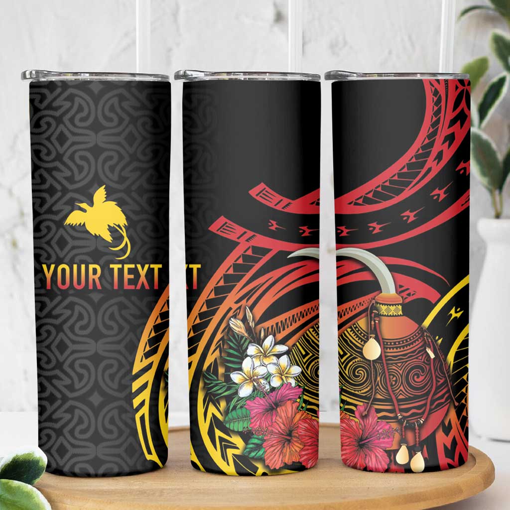 Personalized Milne Bay Skinny Tumbler PNG Lime Pot with Oro Tapa