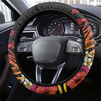 Milne Bay Steering Wheel Cover PNG Lime Pot with Oro Tapa LT7 - Polynesian Pride
