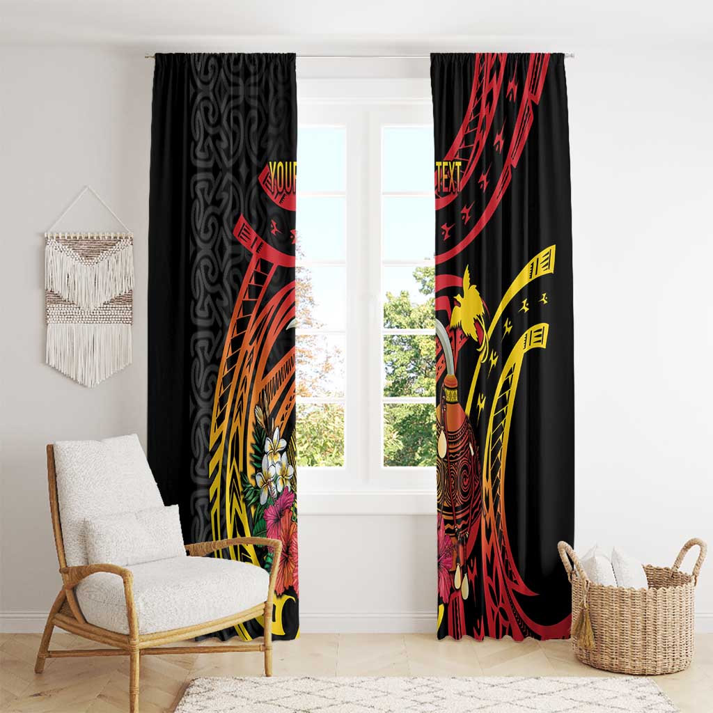 Personalized Milne Bay Window Curtain PNG Lime Pot with Oro Tapa