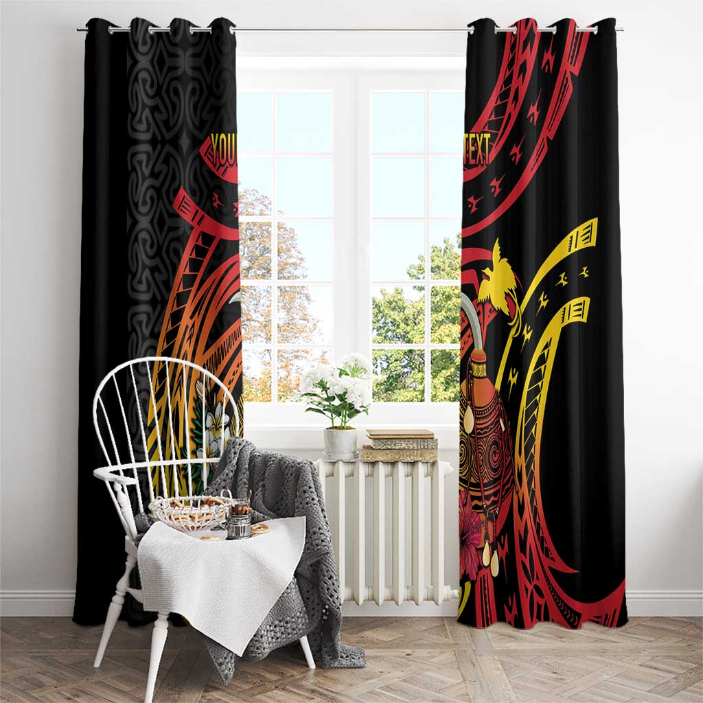 Personalized Milne Bay Window Curtain PNG Lime Pot with Oro Tapa