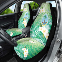 Hafa Adai Guam Chamorro Personalized Car Seat Cover Summer Green Latte Stone with Guasali - Polynesian Pride