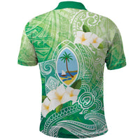 Hafa Adai Guam Chamorro Personalized Polo Shirt Summer Green Latte Stone with Guasali - Polynesian Pride