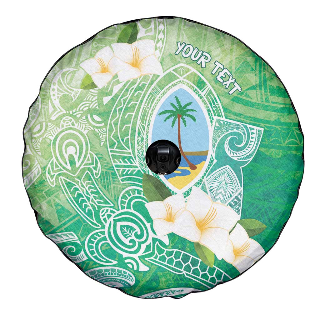 Hafa Adai Guam Chamorro Personalized Spare Tire Cover Summer Green Latte Stone with Guasali - Polynesian Pride