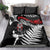 New Zealand Maori Rugby Personalised Bedding Set Ta Moko Silver Fern