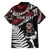 New Zealand Maori Rugby Personalised Family Matching Long Sleeve Bodycon Dress and Hawaiian Shirt Ta Moko Silver Fern