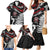 New Zealand Maori Rugby Personalised Family Matching Mermaid Dress and Hawaiian Shirt Ta Moko Silver Fern