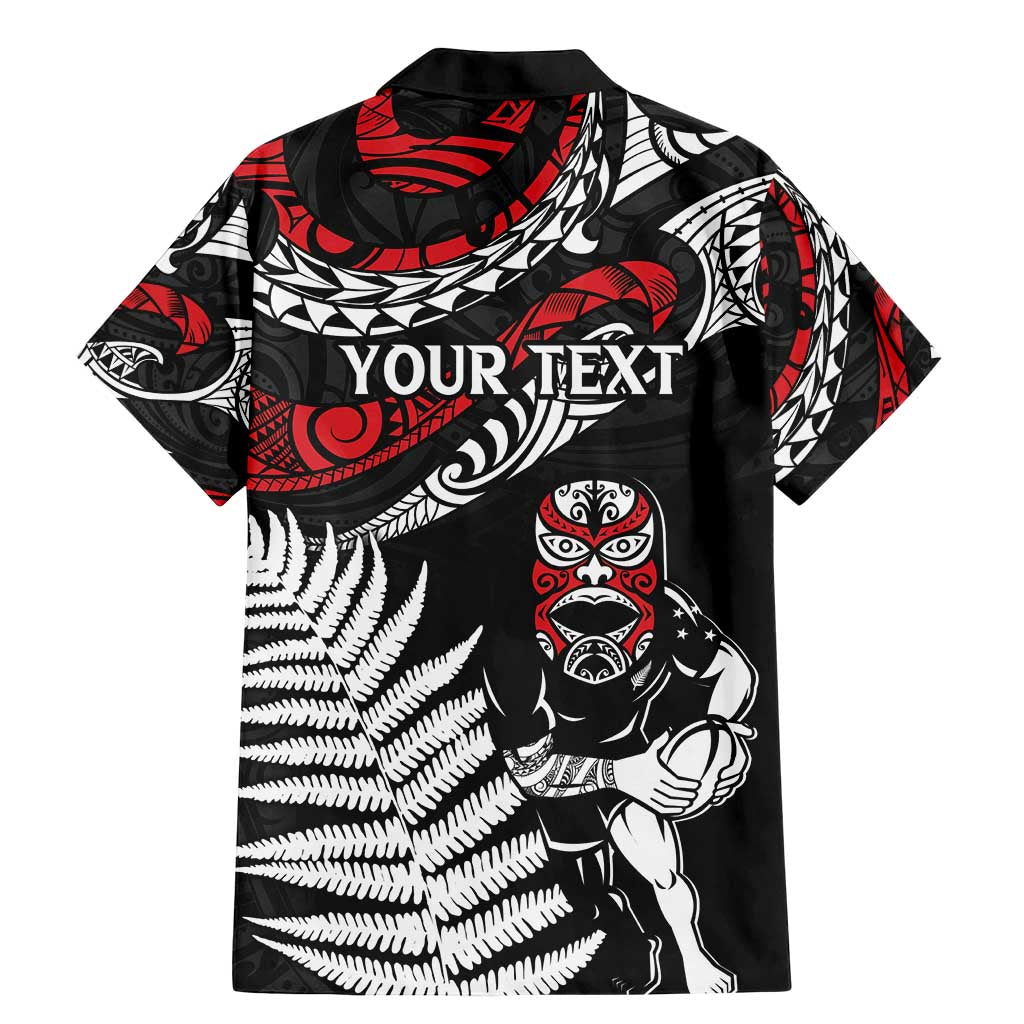 New Zealand Maori Rugby Personalised Family Matching Mermaid Dress and Hawaiian Shirt Ta Moko Silver Fern