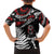 New Zealand Maori Rugby Personalised Family Matching Puletasi and Hawaiian Shirt Ta Moko Silver Fern