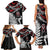 New Zealand Maori Rugby Personalised Family Matching Tank Maxi Dress and Hawaiian Shirt Ta Moko Silver Fern