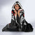 New Zealand Maori Rugby Personalised Hooded Blanket Ta Moko Silver Fern