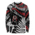 New Zealand Maori Rugby Personalised Long Sleeve Shirt Ta Moko Silver Fern