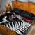 New Zealand Maori Rugby Personalised Quilt Bed Set Ta Moko Silver Fern