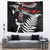 New Zealand Maori Rugby Personalised Tapestry Ta Moko Silver Fern