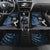 New Zealand Maori Rugby Personalised Car Mats Ta Moko Silver Fern - Paua Blue