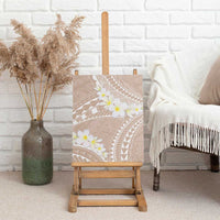 Polynesian Vintage Floral Canvas Wall Art Beige Motifs LT7 - Polynesian Pride