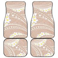 Polynesian Vintage Floral Car Mats Beige Motifs LT7 - Polynesian Pride