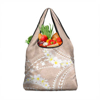 Polynesian Vintage Floral Grocery Bag Beige Motifs LT7 1-pack One Size Beige - Polynesian Pride