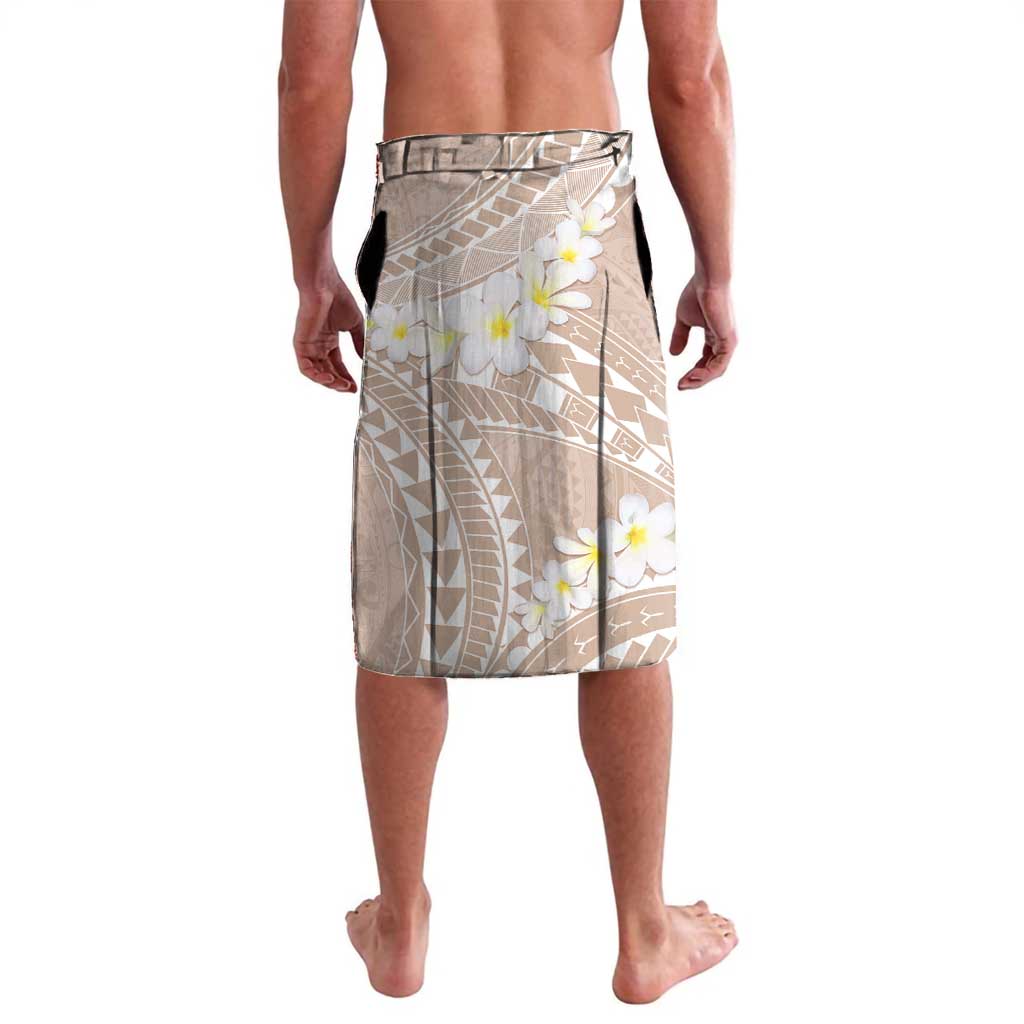 Polynesian Vintage Floral Lavalava Beige Motifs - Polynesian Pride