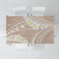 Polynesian Vintage Floral Tablecloth Beige Motifs LT7 Beige - Polynesian Pride