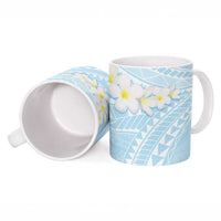 Polynesian Vintage Floral Ceramic Mug Azure Motifs LT7 - Polynesian Pride