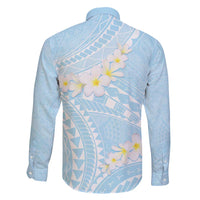 Polynesian Vintage Floral Family Matching Puletasi and Hawaiian Shirt Azure Motifs - Polynesian Pride