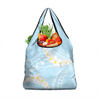 Polynesian Vintage Floral Grocery Bag Azure Motifs LT7 1-pack One Size Azure - Polynesian Pride