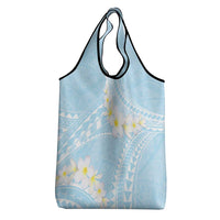 Polynesian Vintage Floral Grocery Bag Azure Motifs LT7 - Polynesian Pride