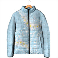 Polynesian Vintage Floral Padded Jacket Azure Motifs LT7 - Polynesian Pride