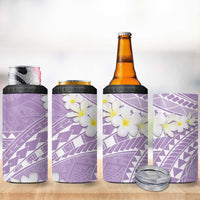 Polynesian Vintage Floral 4 in 1 Can Cooler Tumbler Lavender Motifs LT7 - Polynesian Pride