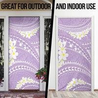 Polynesian Vintage Floral Door Cover Lavender Motifs LT7 - Polynesian Pride