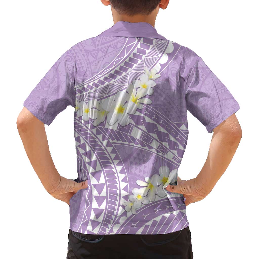 Polynesian Vintage Floral Family Matching Summer Maxi Dress and Hawaiian Shirt Lavender Motifs - Polynesian Pride