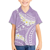 Polynesian Vintage Floral Family Matching Tank Maxi Dress and Hawaiian Shirt Lavender Motifs - Polynesian Pride
