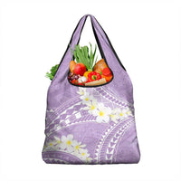 Polynesian Vintage Floral Grocery Bag Lavender Motifs LT7 1-pack One Size Lavender - Polynesian Pride
